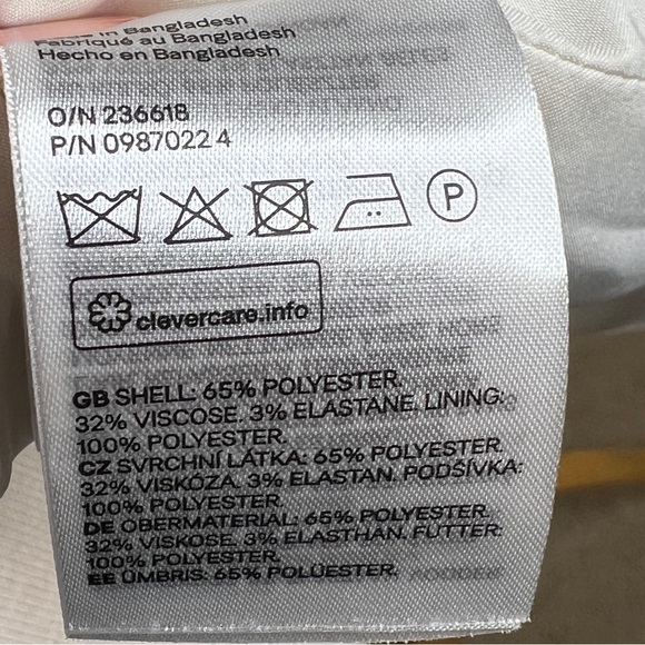 H&M Women’s Light Tan Blazer – Lined, Stretch Blend - Picture 4 of 7